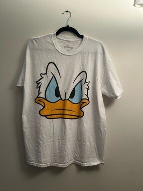 Disney vintage Men's Donald Duck Graphic Tee - White